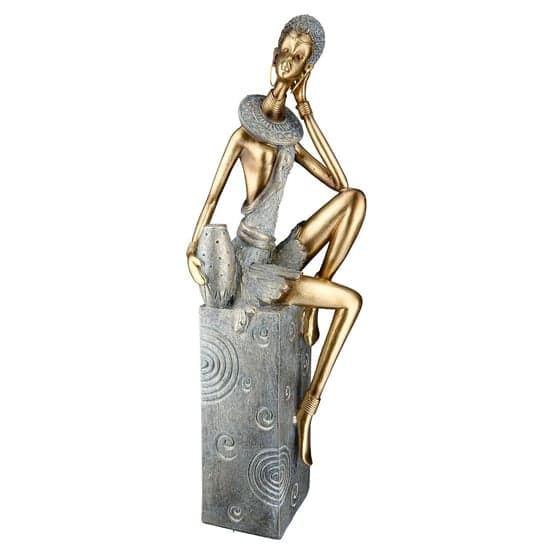 Ocala Polyresin Jamila One Sculpture In Gold_5