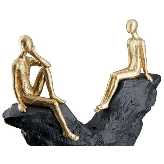 Ocala Polyresin Together Sculpture In Gold_3
