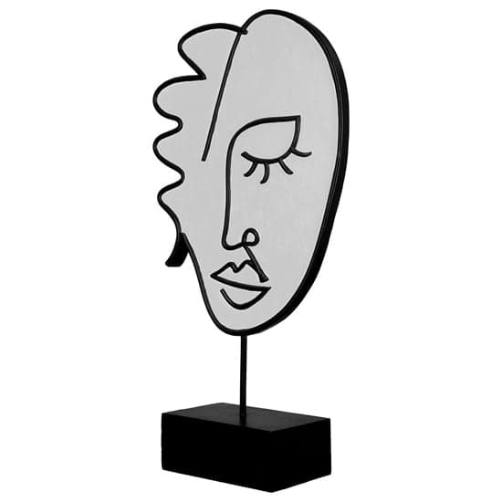 Ocala Polyresin Vision Sculpture In White And Black_4