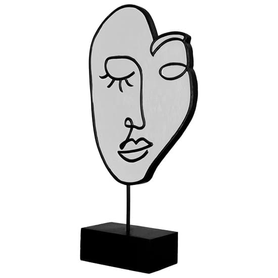 Ocala Polyresin Vision Sculpture In White And Black_5