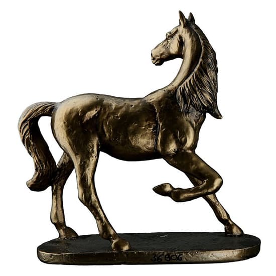 Ocala Polyresin Wild Horse Sculpture In Bronze_3