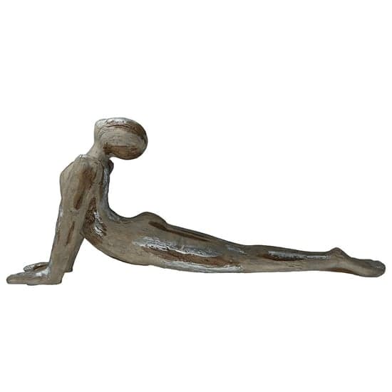 Ocala Polyresin Yoga Woman II Sculpture In Antique Brown_2