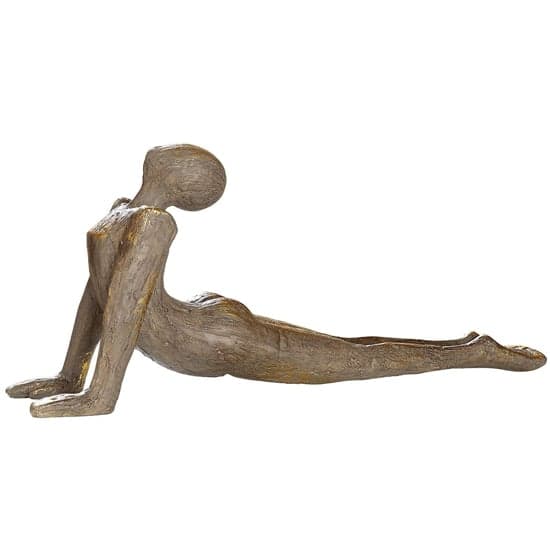 Ocala Polyresin Yoga Woman II Sculpture In Brown_2