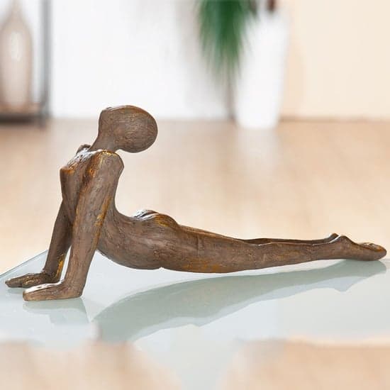 Ocala Polyresin Yoga Woman II Sculpture In Brown_1