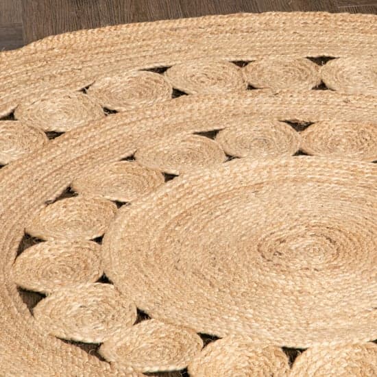 Ocala Small Round Circle Pattern Jute Rug In Natural_2