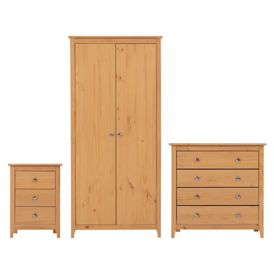 Ocala Wooden Bedroom Furniture Set In Antique Pine Furniture in Fashion