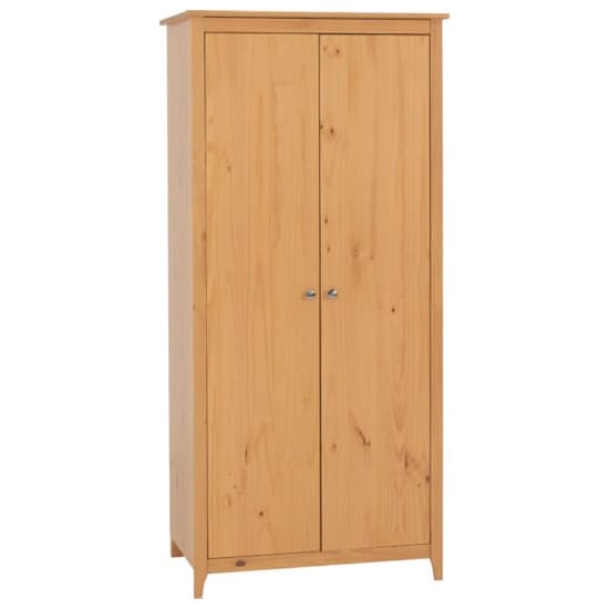 Ocala Wooden Wardrobe With 2 Doors In Antique Pine_2