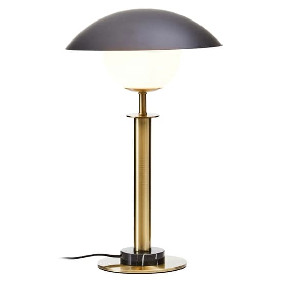 Ocho Black Table Lamp With Gold Body And Black Marble Base_4