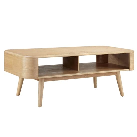 Ocotlan Wooden Coffee Table With Shelf In Oak_2