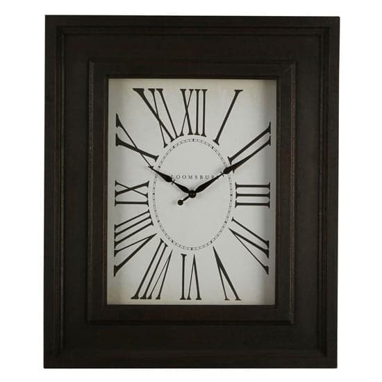 Ocrasey Rectangular Antique Style Wall Clock In Black_1