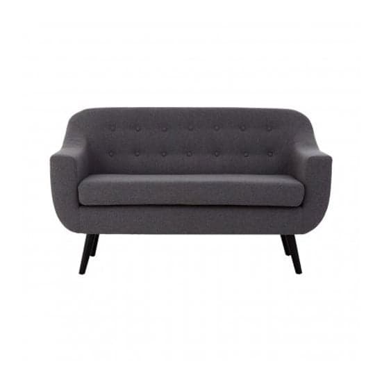 Odensa Upholstered Fabric 2 Seater Sofa In Dark Grey_1