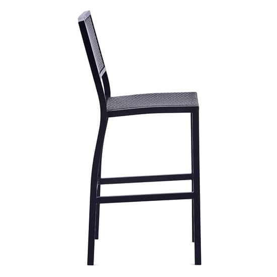 Oderico Outdoor Bar Chair In Black With Grey Rattan_2