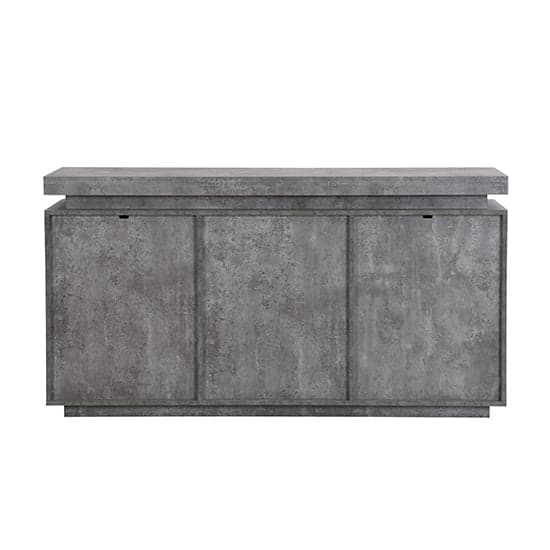 Odessa Sideboard With 2 Door 4 Drawer In Concrete Effect And LED_6