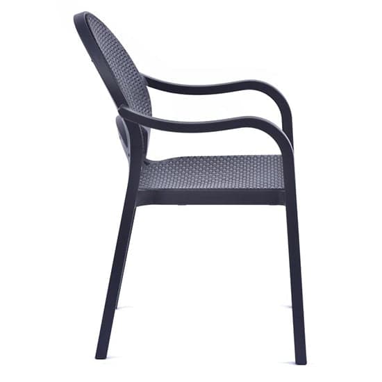 Odilia Outdoor Polypropylene Armchair In Anthracite_2
