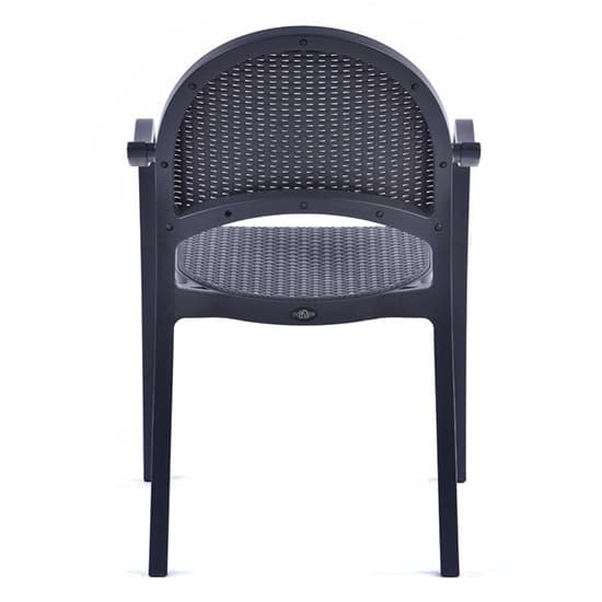 Odilia Outdoor Polypropylene Armchair In Anthracite_3