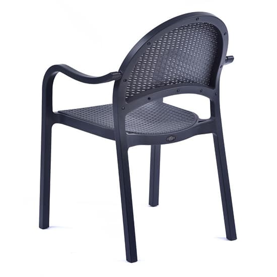 Odilia Outdoor Polypropylene Armchair In Anthracite_4