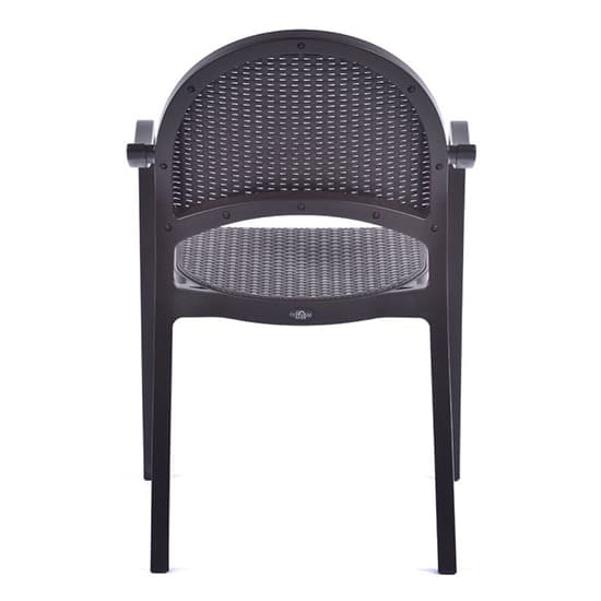 Odilia Outdoor Polypropylene Armchair In Brown_3