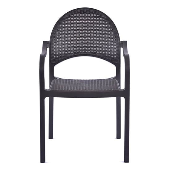 Odilia Outdoor Polypropylene Armchair In Brown_5
