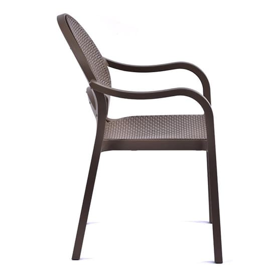 Odilia Outdoor Polypropylene Armchair In Taupe_2