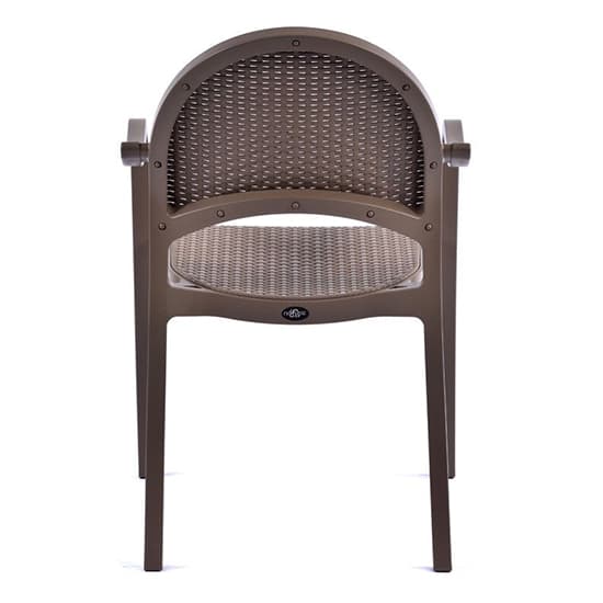 Odilia Outdoor Polypropylene Armchair In Taupe_3