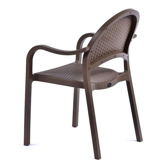 Odilia Outdoor Polypropylene Armchair In Taupe_4