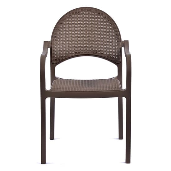 Odilia Outdoor Polypropylene Armchair In Taupe_5