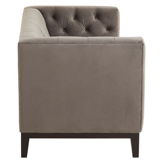 Okab Upholstered Velvet 2 Seater Sofa In Grey_4