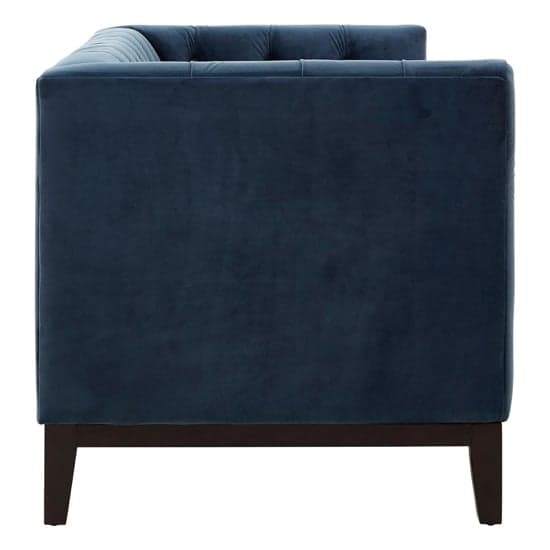 Okab Upholstered Velvet 2 Seater Sofa In Midnight Blue_4