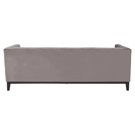 Okab Upholstered Velvet 3 Seater Sofa In Grey_3