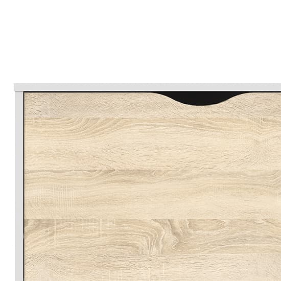 Oklo Large 2 Doors 3 Drawers Sideboard In White And Oak_6