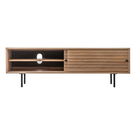 Okonma Wooden TV Stand With Metal Legs In Oak Furniture in Fashion