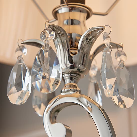 Oksana Medium Table Lamp In Nickel With White Shade_4