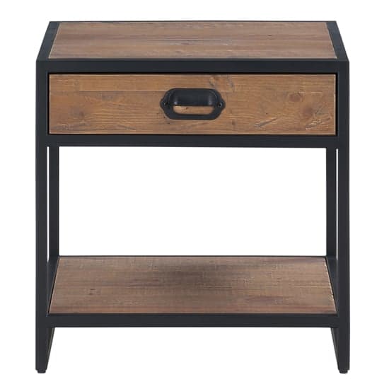 Olbia Wooden Lamp Table With 1 Drawer In Oak_2