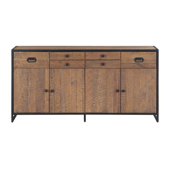 Olbia Wooden Sideboard Large With 4 Doors 6 Drawers In Oak_2