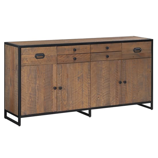 Olbia Wooden Sideboard Large With 4 Doors 6 Drawers In Oak_3