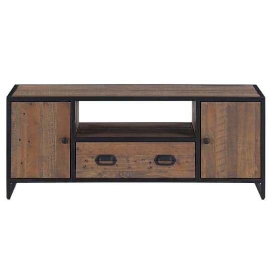 Olbia Wooden TV Stand With 2 Doors 1 Drawer In Oak_2