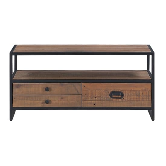 Olbia Wooden TV Stand With 3 Drawers In Oak_2