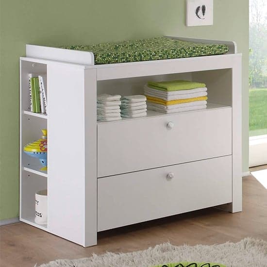 Oley Wooden Shelving Unit With 2 Shelves In White_2