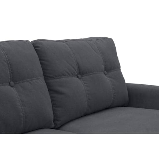 Olton Fabric 2 Seater Sofa With Wooden Legs In Charcoal_3