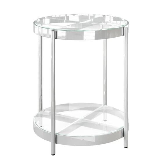 Ongar Glass Side Table With Stainless Steel Base_2