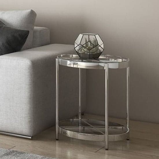 Ongar Glass Side Table With Stainless Steel Base_1