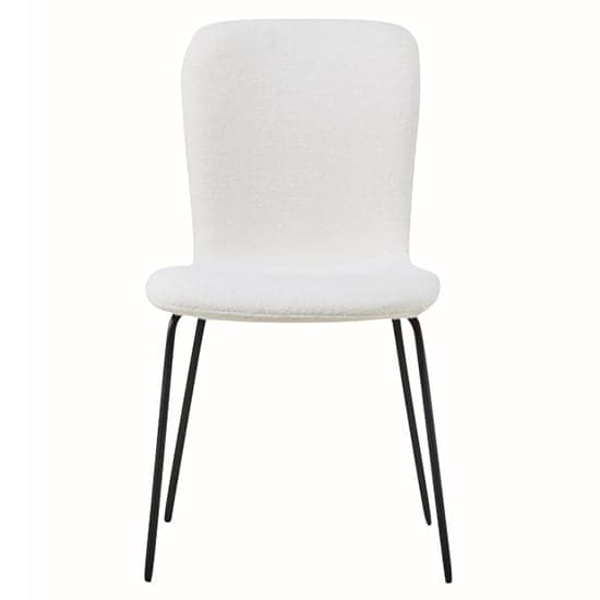 Ontario Fabric Dining Chair In Ivory With Black Metal Frame_1