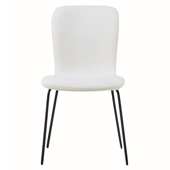 Ontario Ivory Fabric Dining Chairs With Black Frame In Pair_3
