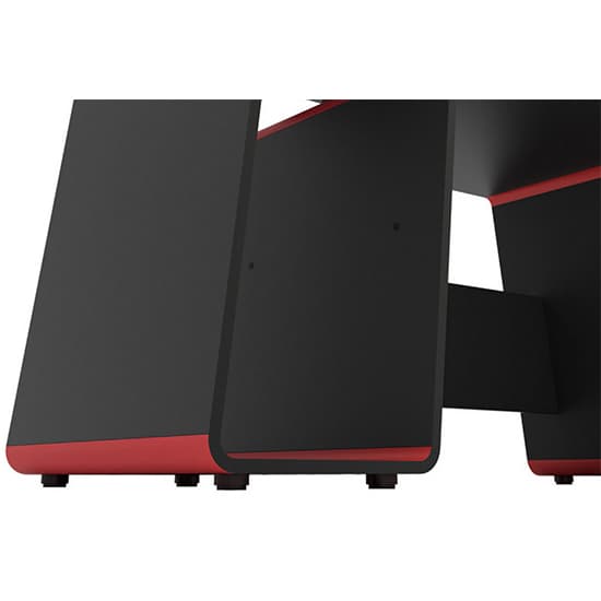 Onyx Wooden Gaming Desk In Black And Red_6