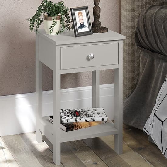 Outwell Shaker Petite Bedside Cabinet In Grey_1