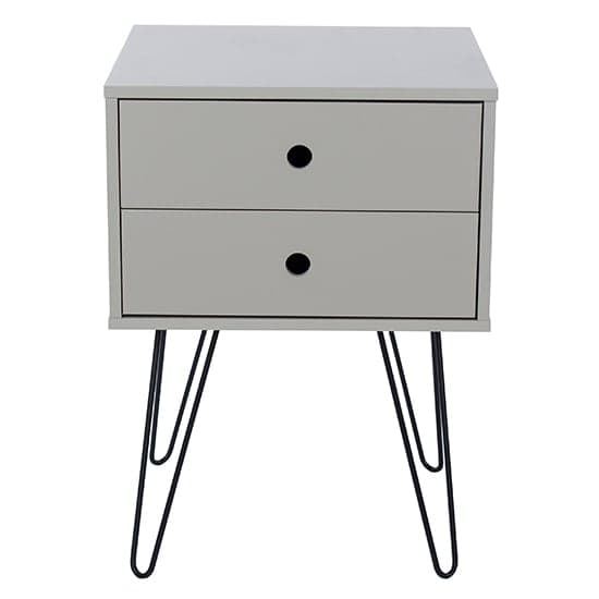Outwell Telford Bedside Cabinet In Grey With Metal Legs_4