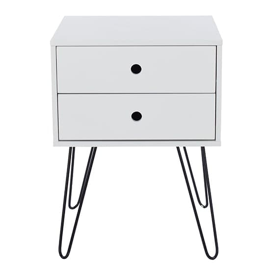 Outwell Telford Bedside Cabinet In White With 1 Drawer_2