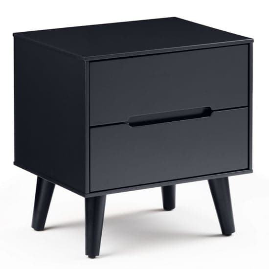 Abrina Wooden Bedside Cabinet With 2 Drawers In Anthracite_1