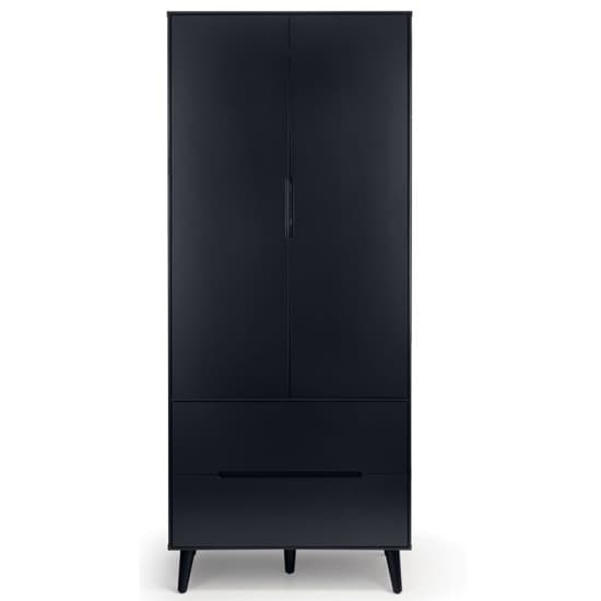 Abrina Wooden Wardrobe With 2 Doors And 2 Drawers In Anthracite_4