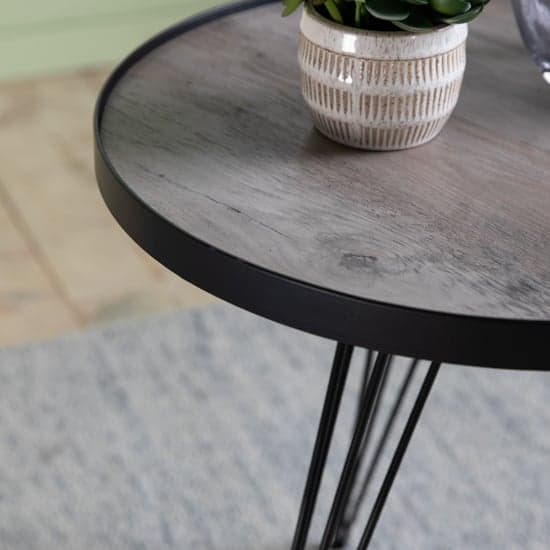 Oregon Wooden Side Table In Natural With Black Metal Frame_2